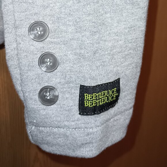 NEW Women's Target Exclusive Beetlejuice Astrid Graphic Blazer - Heather Gray M - Picture 7 of 10